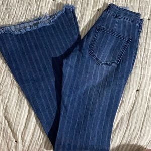 Blue jean striped bells